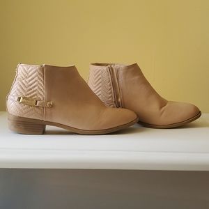 Nautica Booties, Girls sz 5, blush